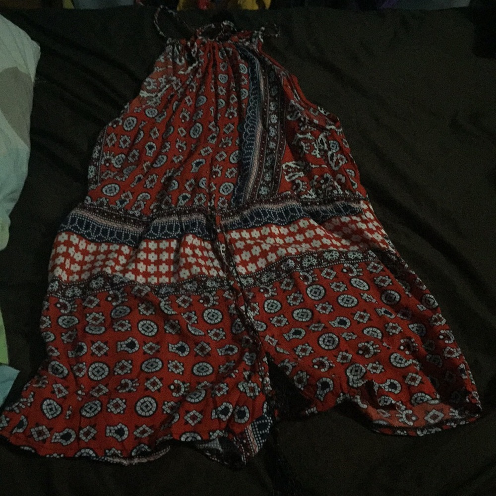 Red white and blue romper